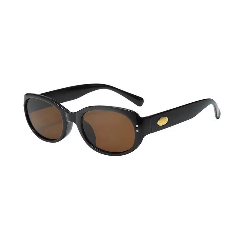 New European and American Oval Frame Sunglasses High Quality Women'S Fashionable Sun Glasses Wholesale